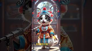 The cat has fallen in love with Peking Opera the quintessence of Chinese cultureopera cat’s con [upl. by Aitak]