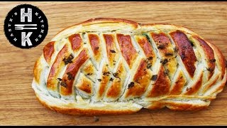 Stilton mushroom spinach and brandy Wellington [upl. by Bulley815]