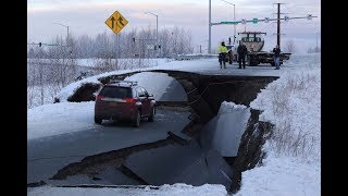 In Anchorage violent earthquake causes extensive damage [upl. by Adnana]