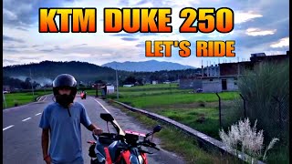 KTM Duke 250 New Model In College  motovlog 12  Lv9a [upl. by Erlin]