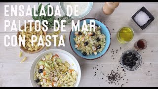 Ensalada de palitos de mar y pasta [upl. by Glick801]