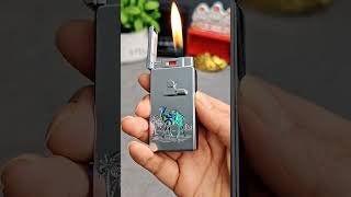 Highquality mecha doublefire lighter windproof powder flame plus telescopic rod open flameshorts [upl. by Isis]