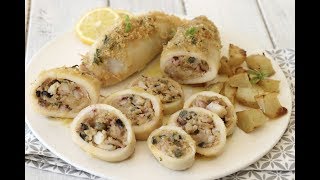 Calamari ripieni al forno con patate [upl. by Kauffmann441]