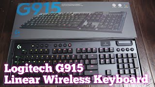 Logitech G915 Lightspeed Keyboard Unboxing amp Linear Sound Test [upl. by Nedi466]