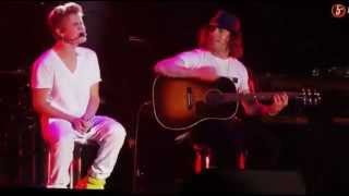 Justin Bieber  Die in your arms acoustic in Mexico [upl. by Tawsha985]