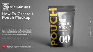 How to make a pouch mockup  Photoshop Mockup Tutorial [upl. by Ferriter]