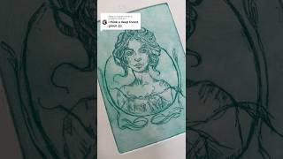 Some more etching therapy art etching printmaking artwork artstyle artasmr asmr intaglio [upl. by Eladnor]