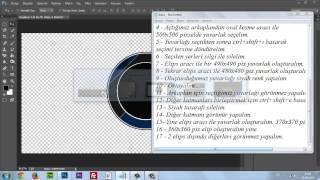 Photoshop CC Yuvarlak Logo Tasarımı  Ders 1 [upl. by Mahla300]