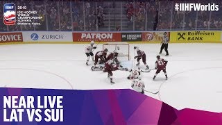 Merzlikins came up with the block  Near Live  2019 IIHF Ice Hockey World Championship [upl. by Stoller]