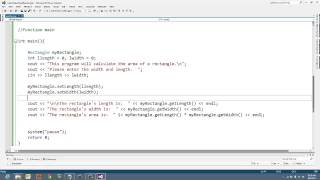 C Define a Class Work with get and set functions accessors and mutators [upl. by Mattias]