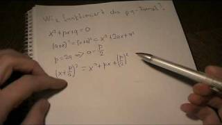 Mathematik  PQFormel  Herleitung [upl. by Rowan]