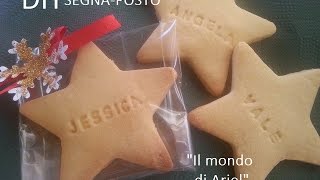 DIY BISCOTTI SEGNAPOSTOPERSONALIZZATI CON NOME [upl. by Fonseca]