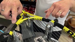 TENNIS STRINGING HACKS TIPS TO MAKE YOUR STRINGING EASIER AND ACCURATE [upl. by Donnamarie852]