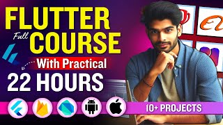 Flutter Full Course For Beginners with Projects 22 Hours  Learn Flutter App Development Tutorial [upl. by Mungam]