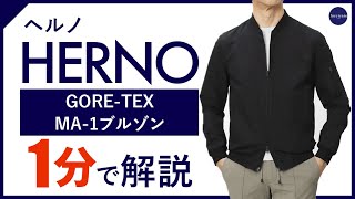 【24年春夏新作】HERNO GORETEX MA1ブルゾン 1分で分かる ポイント解説！ [upl. by Beller]