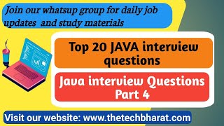 Top Core Java Interview Questions 4  TCS Cognizant Infosys Wipro HCL and many more  2024 [upl. by Ivonne]