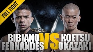 ONE Full Fight  Bibiano Fernandes vs Koetsu Okazaki  The Beginning Of His Reign  May 2013 [upl. by Tawney648]