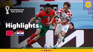 Modric and Hakimi go headtohead  Morocco v Croatia highlights  FIFA World Cup Qatar 2022 [upl. by Etteiluj]