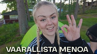 ROADTRIP 100K€ PORSCHELLA⛺️ Turun saariston rengastie  Tyttäret telttailee [upl. by Anas358]