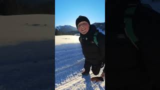 ❄️ das Ende 😂😂 bremseeen Traumtag am Spitzing Firstalm rodeln insta360x3 🛷 [upl. by Ebberta]