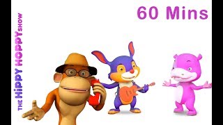 Five Little Monkeys Jumping on the Bed  3D Nursery Rhymes for Kids and Children I 60 Mins Non Stop [upl. by Nivlad]