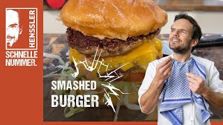 Schnelles Smashed Burger Rezept von Steffen Henssler [upl. by Myers841]