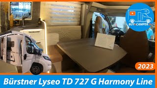 NEW SEMIINTEGRATED  Bürstner Lyseo TD 727 G Harmony Line  2023  Motorhome Tour  Caravansalon [upl. by Leonardo]