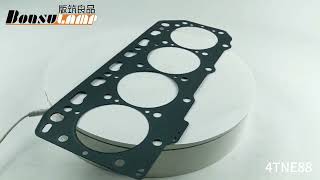 4TNE88 Cylinder Head Gasket For Yanmar Engine Truck Parts [upl. by Eicak]