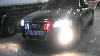 TMR Elektronik Audi A8 Profesyonel Siren Ve Çakar Sistemi [upl. by Samtsirhc]