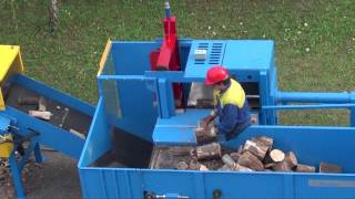 PINOSANET EPCL 400 WORLDS FASTER FIREWOOD PROCESSOR BRENNHOLZ BOIS DE CHAUFFAGE [upl. by Ymma]