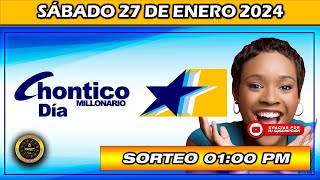 Resultado de EL CHONTICO DIA del SÁBADO 27 de enero del 2024 chance chonticodia [upl. by Penny]