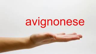 How to Pronounce avignonese  American English [upl. by Akitahs]