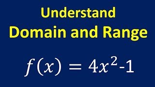 Understand Domain and Range [upl. by Avihs716]