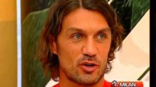 PAOLO MALDINI a quotSegni Particolariquot su Milan Channel 22052009 4 di 6 [upl. by Irakab]