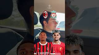 AC MILÁN VS LIVERPOOL PARTE 1 acmilan liverpoolfc championsleague salah rafaelleão football [upl. by Shanahan218]