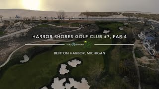 Harbor Shores Golf Club 7 Par 4  Pure Michigan 18 [upl. by Enavi760]