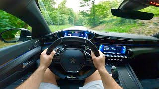 New Peugeot 508 PSE 2022  POV test drive 360 HP plugin HYBRID [upl. by Aihsenet690]