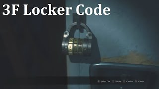 Resident Evil 2 Remake  3F Locker Code [upl. by Norine]