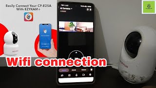 CP PLUS wifi camera mobile connection CP plus camera Ezykam  cpplus ezycam [upl. by Esinnej]