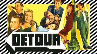 Detour 1945 Crime Mystery Film Noir  Tom Neal Ann Savage [upl. by Ellehc]