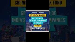 SBI Nifty 500 Index Fund  sbi sbimutualfund indexfund nifty nifty500 investing sip finance [upl. by Adnolaj]