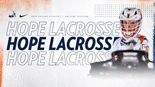 Hope vs Kalamazoo  Mens Lacrosse 42024  NCAA D3 Lacrosse  MIAA Lacrosse [upl. by Ahsuatan]