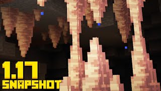 NEW Minecraft 117 Snapshot DRIPSTONE Blocks Stalactites Stalagmites [upl. by Ppilihp]