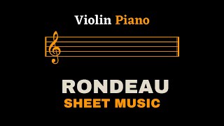 Purcell  Rondeau  Violin and Piano Sheet MusicFull Score [upl. by Ehcadroj239]