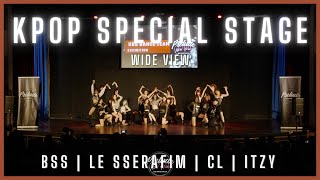 KPOP IN PUBLIC WIDE VIEW  BSS  LE SSERAFIM  CL  ITZY  AWARD SHOW  Prelude New York 2024 [upl. by Karissa]