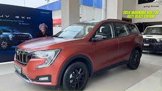 2024 Mahindra XUV 700 AX7L Blaze Edition  Detailed Walkaround  Deep Reviews [upl. by Ajed]