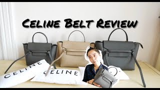 Celine Belt 鲶鱼包全面测评 3个尺寸详细分析➕对比 值得买？如何挑大小？据说要停产抓紧去专柜吧！！ [upl. by Jelena866]