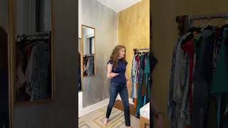 Choosing between Mid Rise and High Rise Jeans  Petite Style Over 40 [upl. by Valdas]