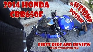 2014 Honda CBR650F First Ride and Review [upl. by Avitzur]