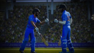 India vs Australia chase World Cup 2019  Target 351 Cricket 19 Gameplay [upl. by Zeb]